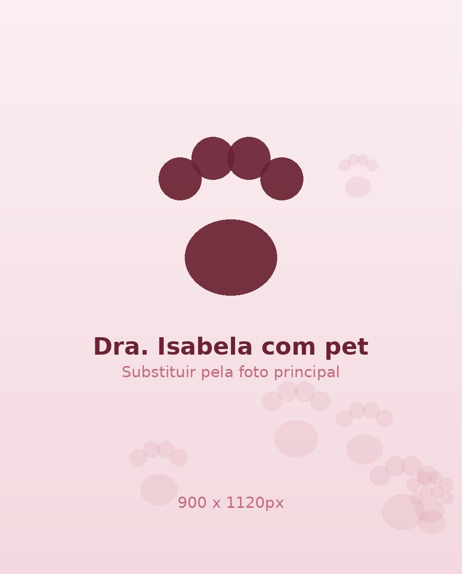 Dra. Isabela Alves, médica veterinária da Vetpet, segurando um cão no colo